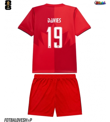 Kanada Alphonso Davies #19 Dětské Domácí Dres MS 2026 Krátký Rukáv (+ trenýrky)